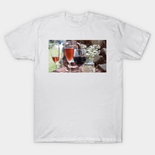 Wedding Wine - Adelaide Hills Wedding - Fleurieu Peninsula wedding by South Australian artist Avril Thomas T-Shirt